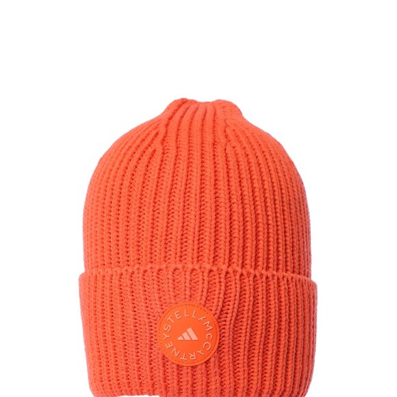 adidas X Stella McCartney Beanie Hat Orange JF4281 Women's NEW - Picture 8 of 8